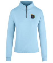 Load image into Gallery viewer, The King D42 Sophomore ¼ Zip Embroidered Cropped Sweatshirt