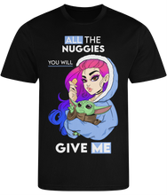 Load image into Gallery viewer, Pixie Cake Face 'All The Nuggies' Men's Cool Sports T-shirt