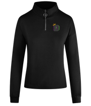 Load image into Gallery viewer, The King D42 Sophomore ¼ Zip Embroidered Cropped Sweatshirt