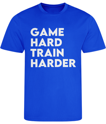 Game Hard Train Harder Men's Cool Sports T-shirt