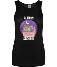 Load image into Gallery viewer, Pixie Cake Face 'Always Snoozin' Women's Cool Sports Vest
