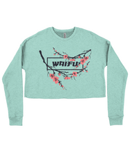 Load image into Gallery viewer, WAIFU Sakura Ladies Cropped Sweatshirt
