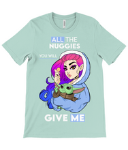 Load image into Gallery viewer, Pixie Cake Face 'All The Nuggies' Crew Neck T-Shirt