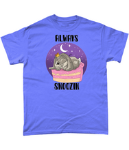Load image into Gallery viewer, Pixie Cake Face 'Always Snoozin' T-Shirt