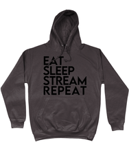 Load image into Gallery viewer, 'Eat Sleep Stream Repeat' College Hoodie