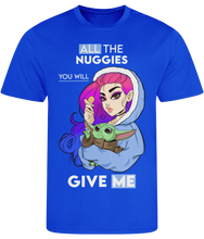 Load image into Gallery viewer, Pixie Cake Face 'All The Nuggies' Men's Cool Sports T-shirt