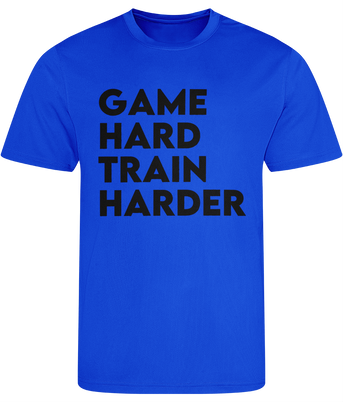 Game Hard Train Harder Men's Cool Sports T-shirt