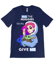 Load image into Gallery viewer, Pixie Cake Face 'All The Nuggies' Crew Neck T-Shirt