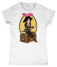 Load image into Gallery viewer, ESP4HIM 'Coffee Hoarding Pirate' Ladies Softstyle Fitted T-Shirt