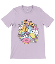 Load image into Gallery viewer, Kawaii Fast Food Friends Crew Neck T-Shirt