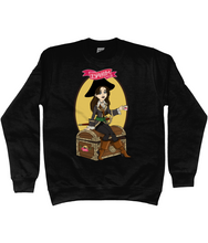Load image into Gallery viewer, ESP4HIM 'Coffee Hoarding Pirate' Sweatshirt