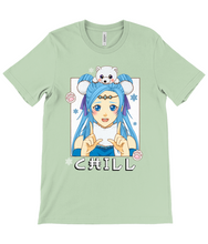 Load image into Gallery viewer, Chill Anime Girl Crew Neck T-Shirt