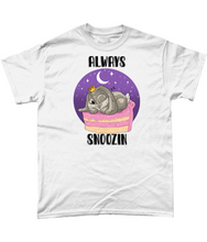 Load image into Gallery viewer, Pixie Cake Face 'Always Snoozin' T-Shirt