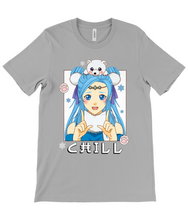 Load image into Gallery viewer, Chill Anime Girl Crew Neck T-Shirt