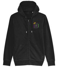 Load image into Gallery viewer, The King D42 Embroidered Zip Connector Hoodie