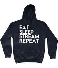 Load image into Gallery viewer, 'Eat Sleep Stream Repeat' College Hoodie