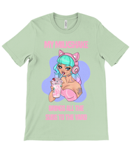 Load image into Gallery viewer, Milkshake Gamer Girl Crew Neck T-Shirt