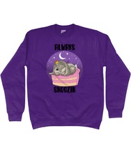 Load image into Gallery viewer, Pixie Cake Face 'Always Snoozin' Sweatshirt