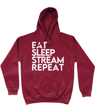 Load image into Gallery viewer, 'Eat Sleep Stream Repeat' College Hoodie