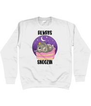 Load image into Gallery viewer, Pixie Cake Face 'Always Snoozin' Sweatshirt