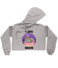Load image into Gallery viewer, Pixie Cake Face 'Always Snoozin' Ladies Cropped Hoodie