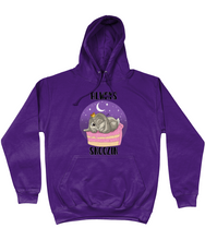 Load image into Gallery viewer, Pixie Cake Face 'Always Snoozin' College Hoodie