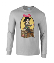 Load image into Gallery viewer, ESP4HIM 'Coffee Hoarding Pirate' Long Sleeve T-Shirt