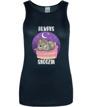 Load image into Gallery viewer, Pixie Cake Face 'Always Snoozin' Women's Cool Sports Vest