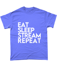 Load image into Gallery viewer, 'Eat Sleep Stream Repeat' T-Shirt