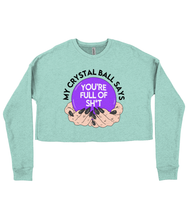 Load image into Gallery viewer, &#39;My Crystal Ball&#39; Ladies Cropped Sweatshirt

