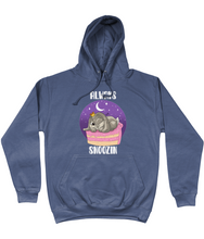 Load image into Gallery viewer, Pixie Cake Face 'Always Snoozin' College Hoodie