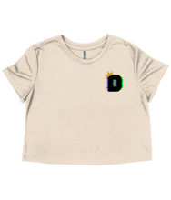 Load image into Gallery viewer, The King D42 Ladies Flowy Cropped T-Shirt