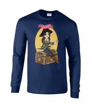 Load image into Gallery viewer, ESP4HIM 'Coffee Hoarding Pirate' Long Sleeve T-Shirt