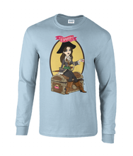 Load image into Gallery viewer, ESP4HIM 'Coffee Hoarding Pirate' Long Sleeve T-Shirt