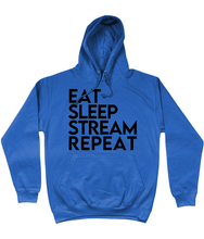 Load image into Gallery viewer, 'Eat Sleep Stream Repeat' College Hoodie