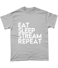 Load image into Gallery viewer, 'Eat Sleep Stream Repeat' T-Shirt