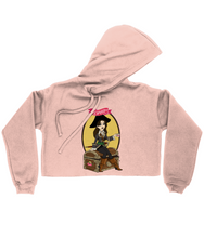 Load image into Gallery viewer, ESP4HIM 'Coffee Hoarding Pirate' Ladies Cropped Hoodie