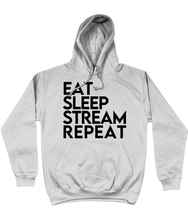 Load image into Gallery viewer, 'Eat Sleep Stream Repeat' College Hoodie