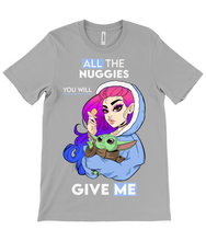 Load image into Gallery viewer, Pixie Cake Face 'All The Nuggies' Crew Neck T-Shirt