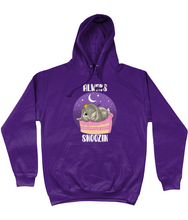 Load image into Gallery viewer, Pixie Cake Face 'Always Snoozin' College Hoodie