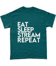 Load image into Gallery viewer, 'Eat Sleep Stream Repeat' T-Shirt