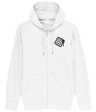 Load image into Gallery viewer, Faffy Waffle Embroidered Zip Connector Hoodie