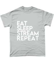 Load image into Gallery viewer, 'Eat Sleep Stream Repeat' T-Shirt