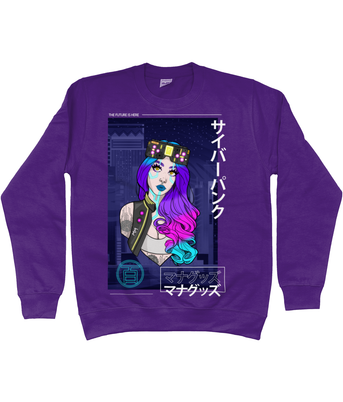 Cyberpunk Girl Sweatshirt