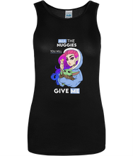 Load image into Gallery viewer, Pixie Cake Face 'All The Nuggies' Women's Cool Sports Vest