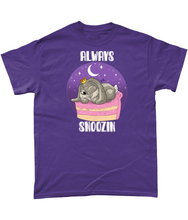 Load image into Gallery viewer, Pixie Cake Face 'Always Snoozin' T-Shirt