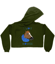 Load image into Gallery viewer, September Rose Ladies Cropped Hoodie Tw*t Horse’