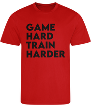 Load image into Gallery viewer, Game Hard Train Harder Men&#39;s Cool Sports T-shirt
