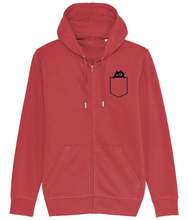 Load image into Gallery viewer, Pocket Lurker Connector Zip Hoodie