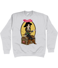 Load image into Gallery viewer, ESP4HIM 'Coffee Hoarding Pirate' Sweatshirt
